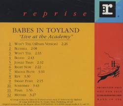 Babes In Toyland : Live at the Academy